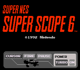 Super NES Super Scope 6 Title Screen